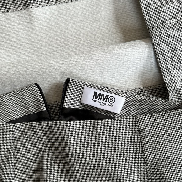 MM6 Maison Margiela 6 Houndstooth Spliced Skirt - Picture 5 of 12